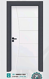 KT 111 Pürüzsüz Yüzeyli Kompozit İç Oda Kapısı