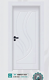 KT 123 Pürüzsüz Yüzeyli Kompozit İç Oda Kapısı