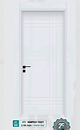 KT 135 Pürüzsüz Yüzeyli Kompozit İç Oda Kapısı