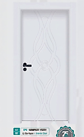 KT 117 Pürüzsüz Yüzeyli Kompozit İç Oda Kapısı