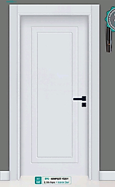 KT 132 Pürüzsüz Yüzeyli Kompozit İç Oda Kapısı