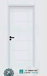 KT 122 Pürüzsüz Yüzeyli Kompozit İç Oda Kapısı