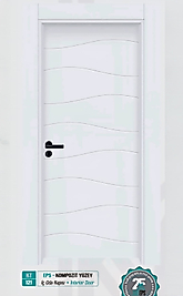 KT 121 Pürüzsüz Yüzeyli Kompozit İç Oda Kapısı