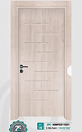 KT 146 Pürüzsüz Yüzeyli Kompozit İç Oda Kapısı