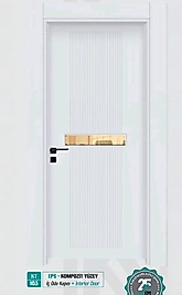 KT 103 Pürüzsüz Yüzeyli Kompozit İç Oda Kapısı