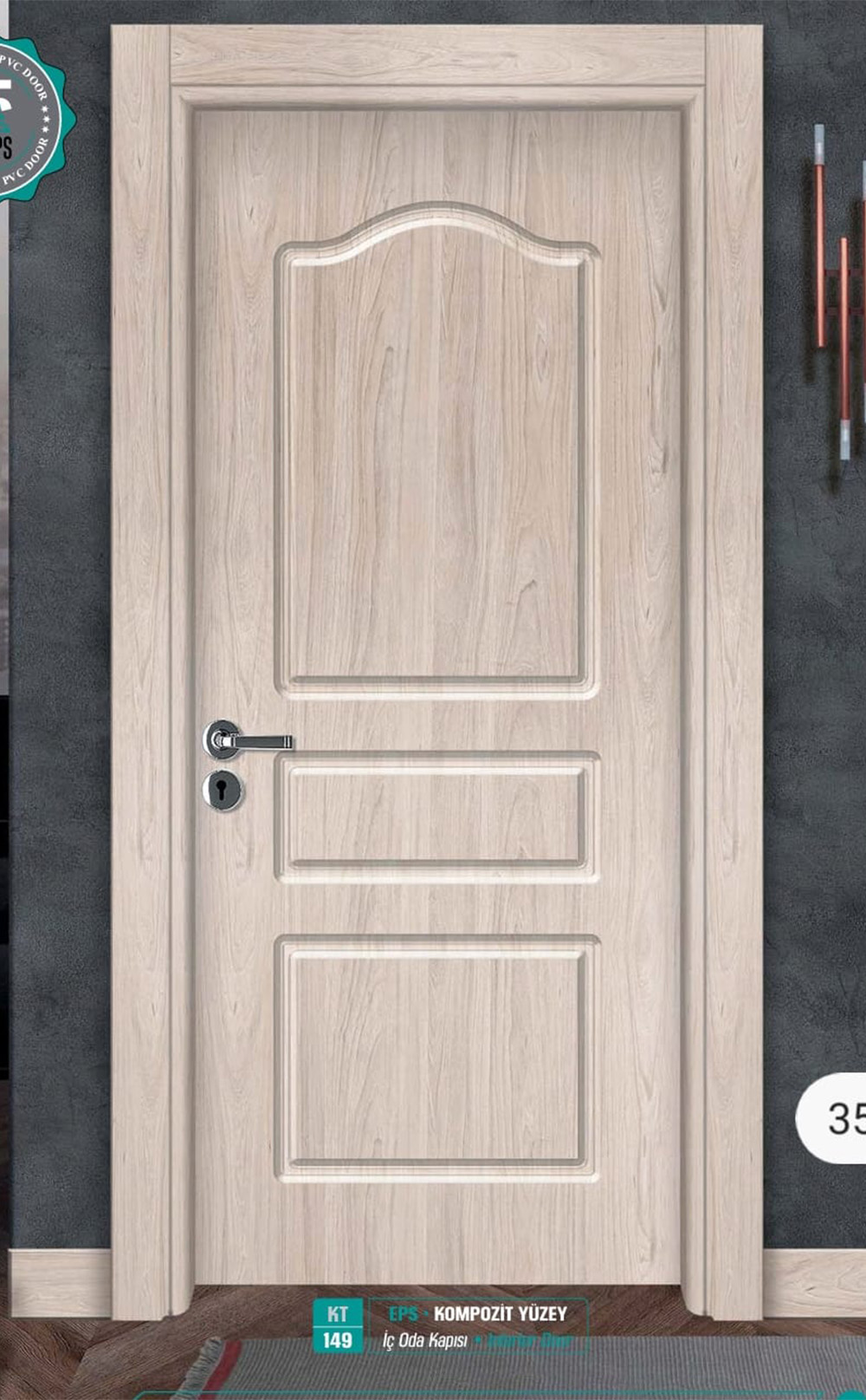 KT 149 Pürüzsüz Yüzeyli Kompozit İç Oda Kapısı