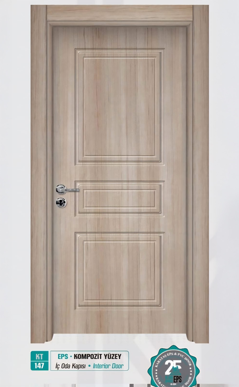 KT 147 Pürüzsüz Yüzeyli Kompozit İç Oda Kapısı
