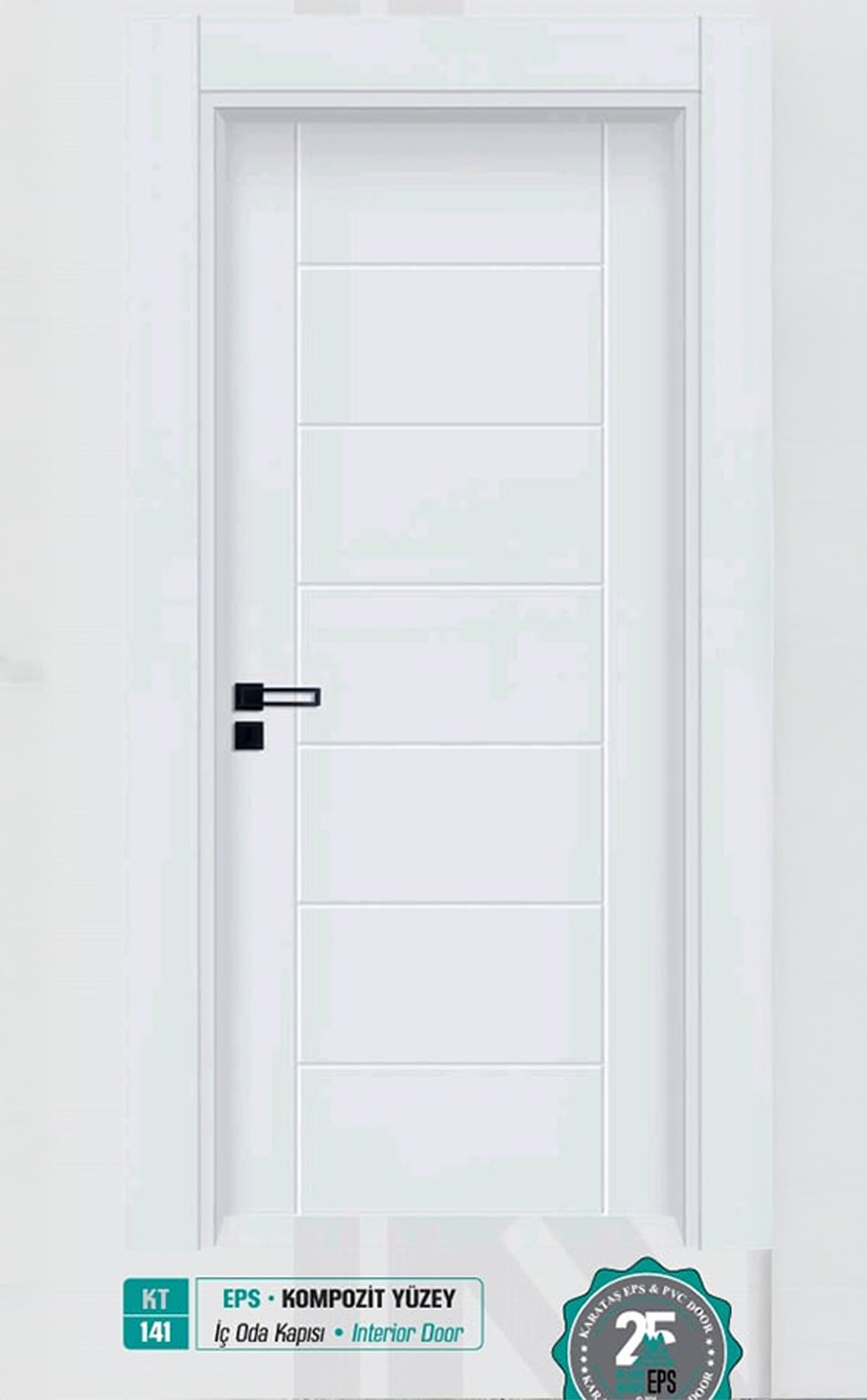 KT 141 Pürüzsüz Yüzeyli Kompozit İç Oda Kapısı
