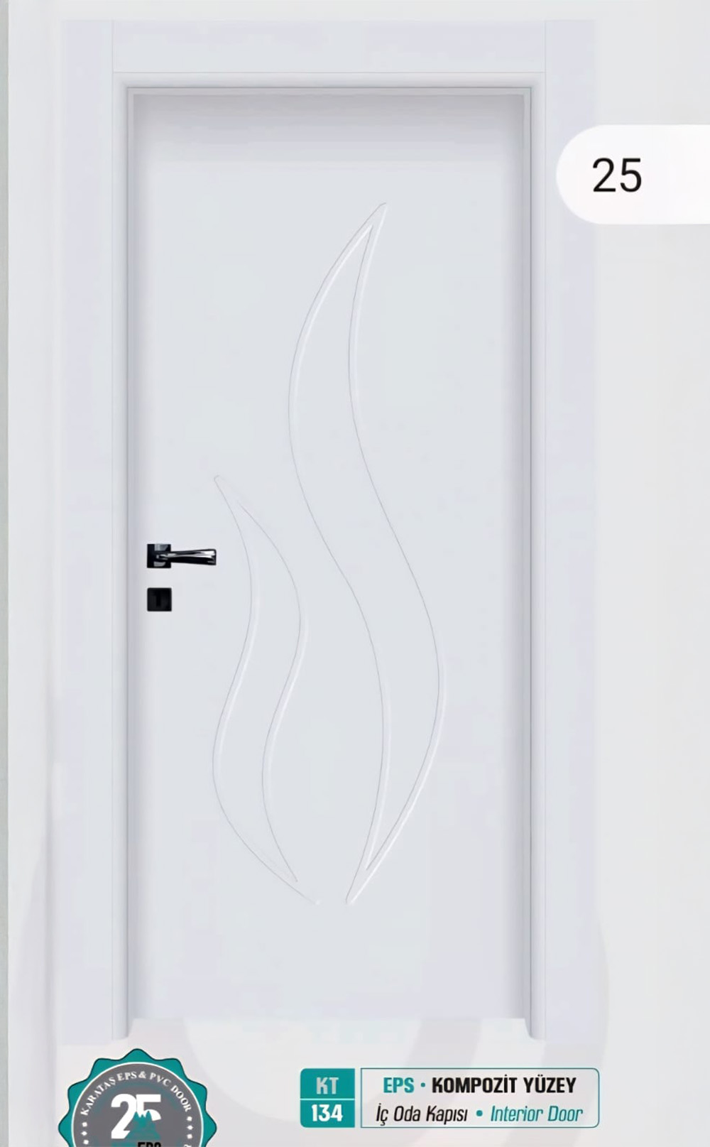 KT 134 Pürüzsüz Yüzeyli Kompozit İç Oda Kapısı