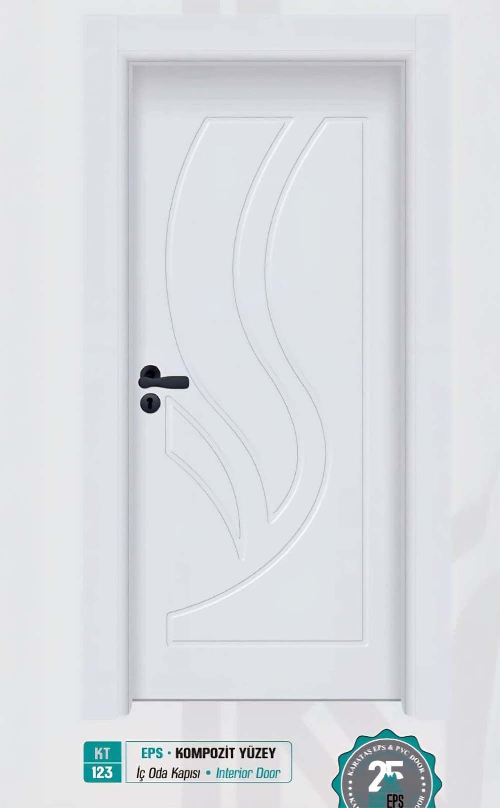 KT 123 Pürüzsüz Yüzeyli Kompozit İç Oda Kapısı