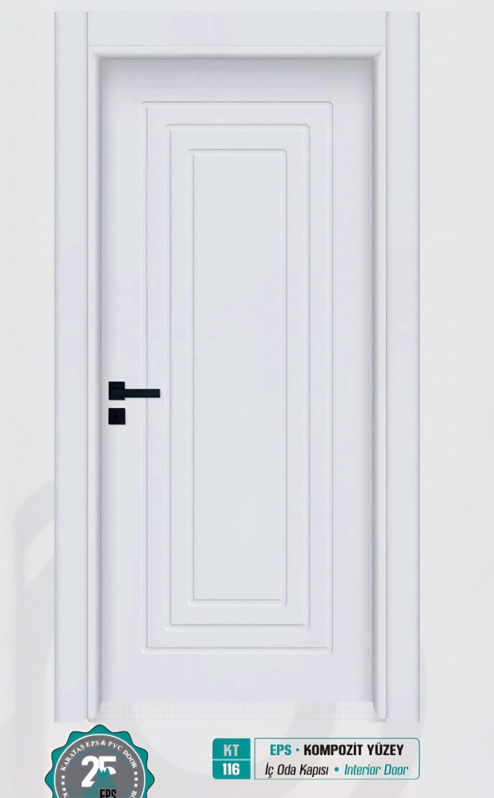 KT 116 Pürüzsüz Yüzeyli Kompozit İç Oda Kapısı