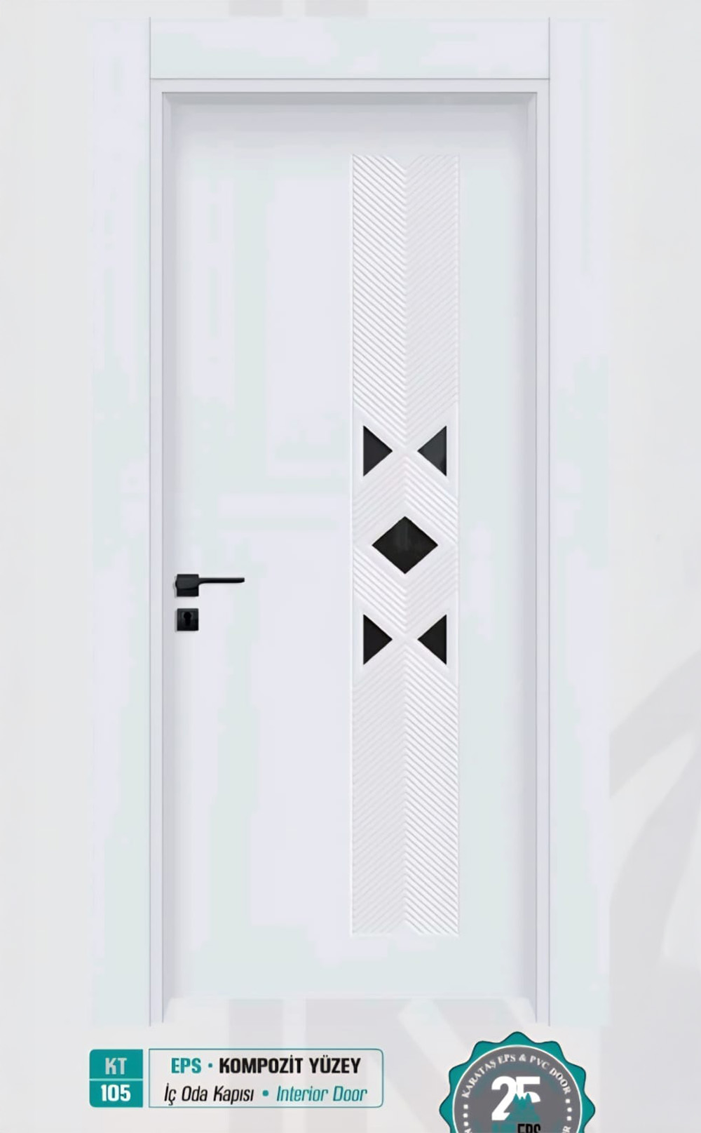 KT 105 Pürüzsüz Yüzeyli Kompozit İç Oda Kapısı