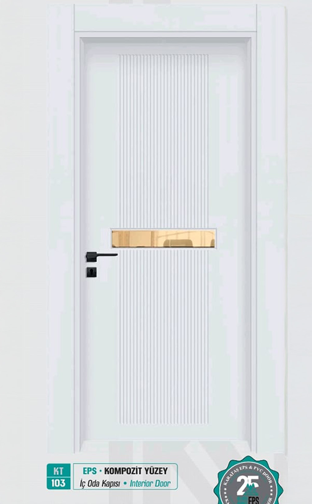 KT 103 Pürüzsüz Yüzeyli Kompozit İç Oda Kapısı