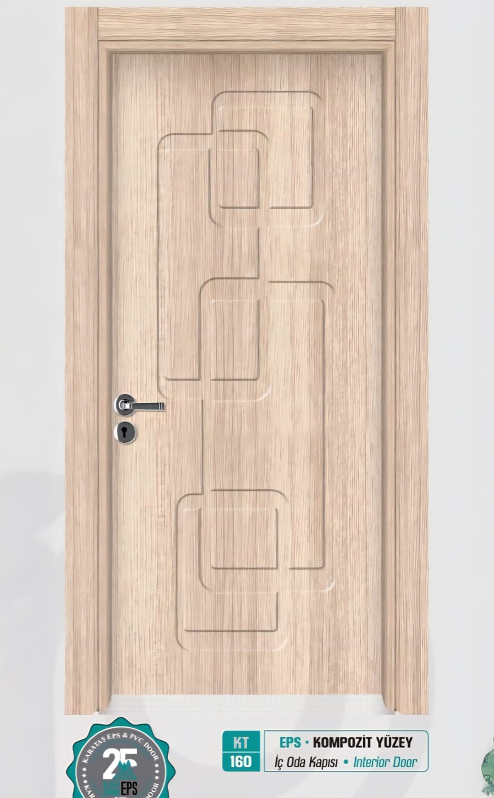 KT 160 Pürüzsüz Yüzeyli Kompozit İç Oda Kapısı