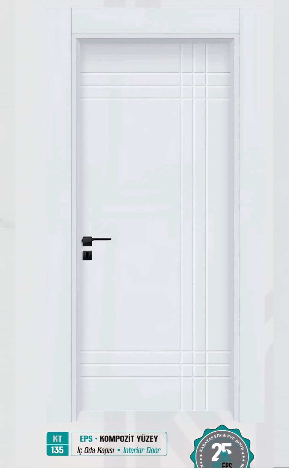 KT 135 Pürüzsüz Yüzeyli Kompozit İç Oda Kapısı