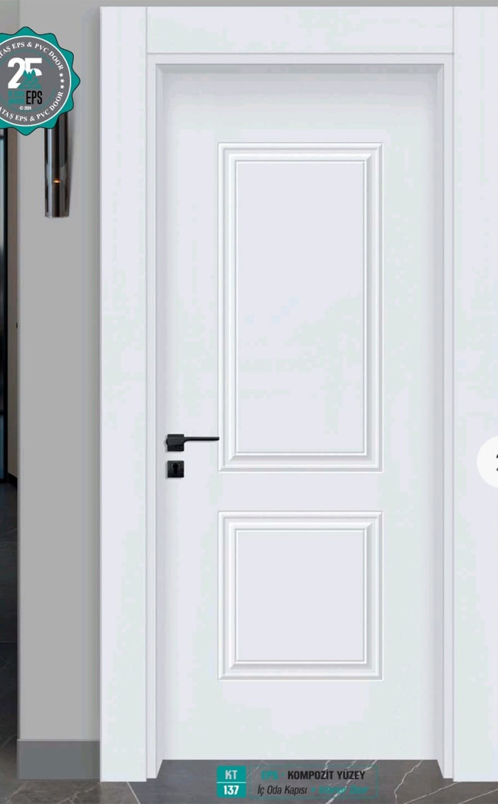 KT 137 Pürüzsüz Yüzeyli Kompozit İç Oda Kapısı