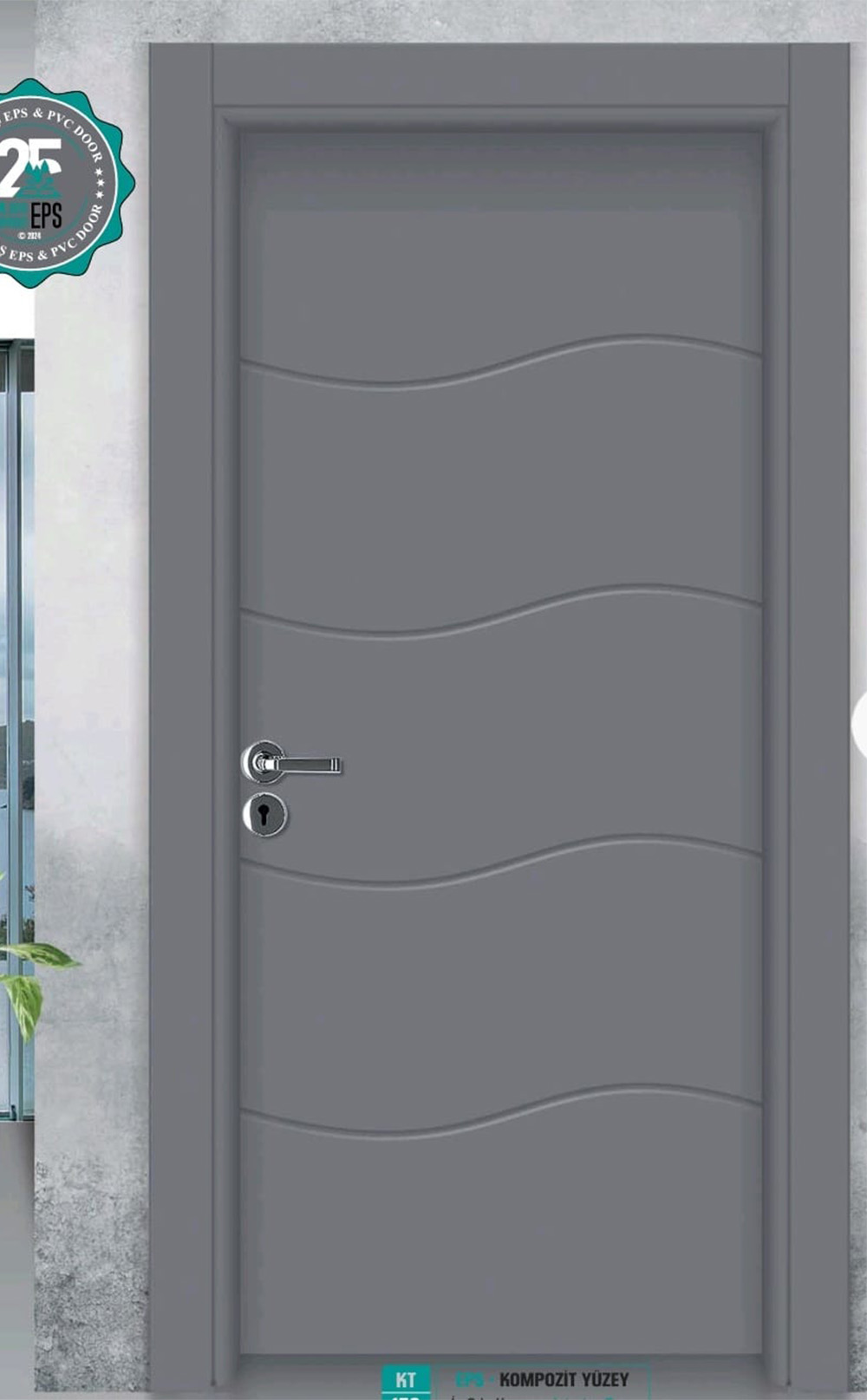 KT 138 Pürüzsüz Yüzeyli Kompozit İç Oda Kapısı